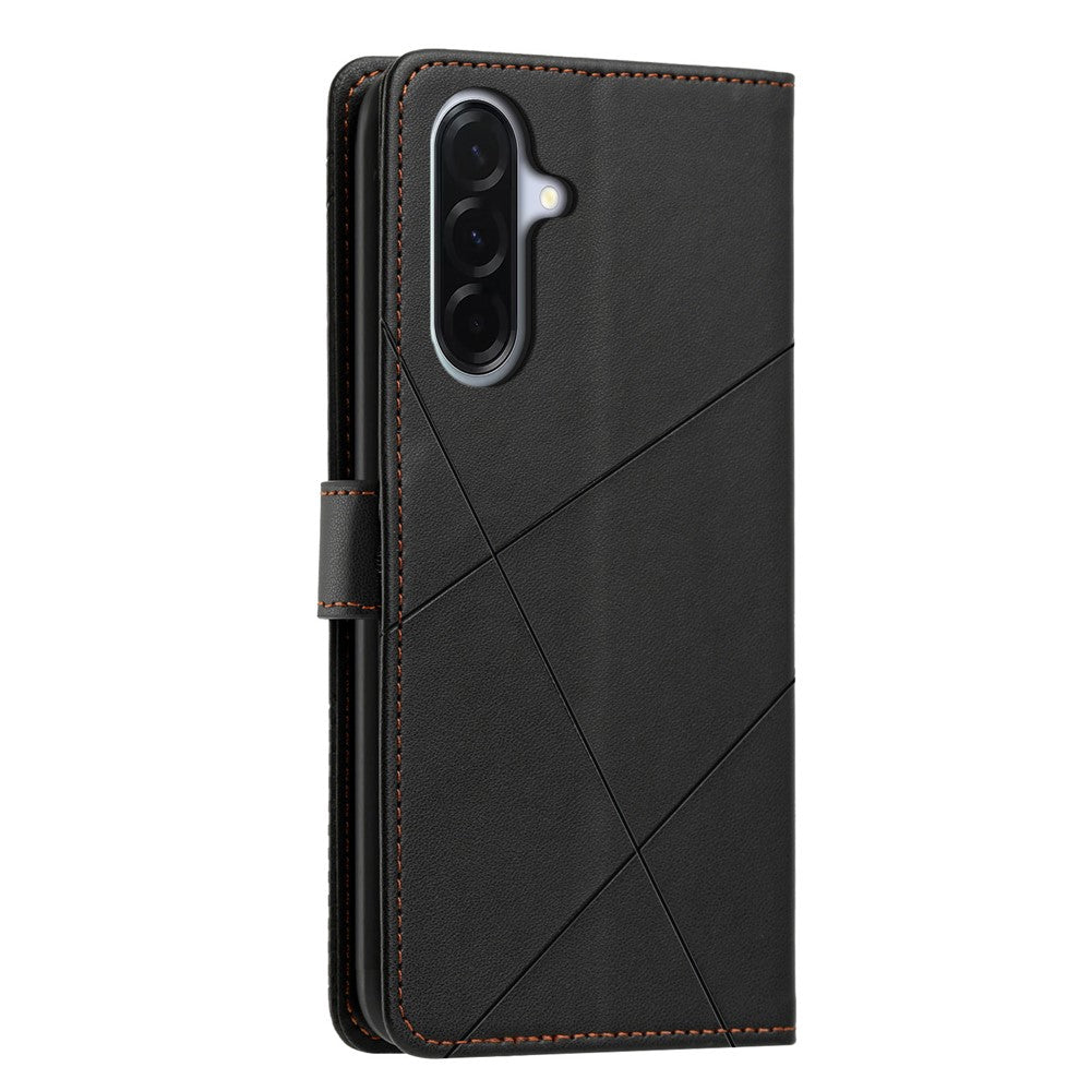 Samsung Galaxy A37 5G / A36 5G Plånboksfodral Justerbart stativ Magnetiskt spänne Tryck Fyrkantigt Läderflikfodral