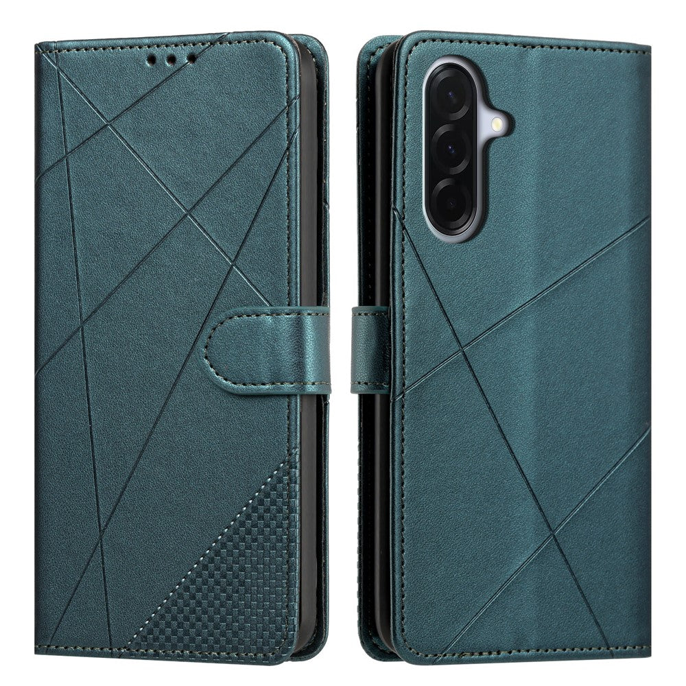 Samsung Galaxy A37 5G / A36 5G Plånboksfodral Justerbart stativ Magnetiskt spänne Tryck Fyrkantigt Läderflikfodral