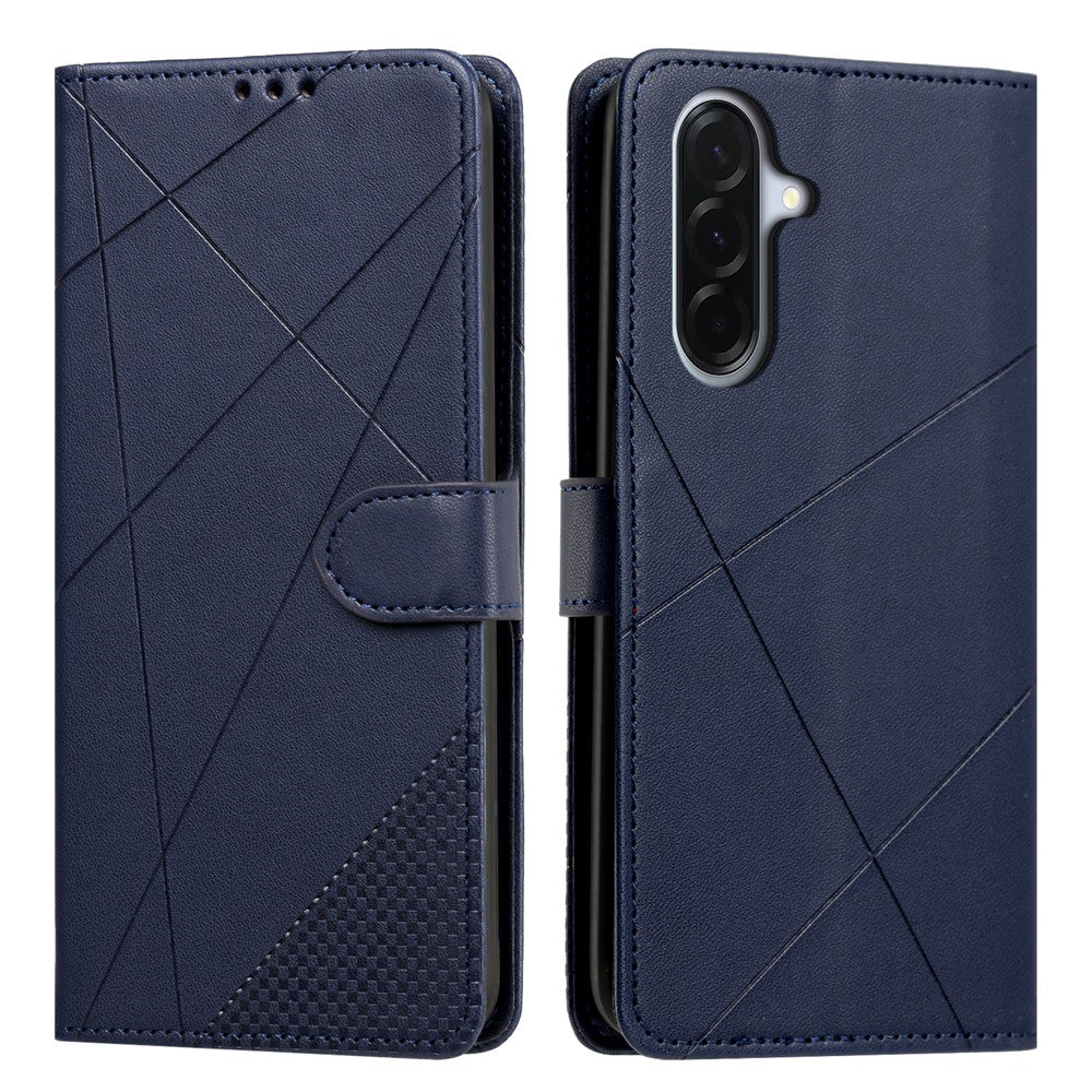 Samsung Galaxy A37 5G / A36 5G Plånboksfodral Justerbart stativ Magnetiskt spänne Tryck Fyrkantigt Läderflikfodral