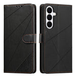 Samsung Galaxy S25 / S24 Plånboksfodral Justerbart stativ Magnetiskt spänne Avtryck Fyrkantigt Läderflikfodral