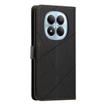 For Xiaomi Redmi Note 15 Pro 4G (Global) Wallet Case Adjustable Stand Magnetic Clasp Imprint Square Leather Flip Phone Cover
