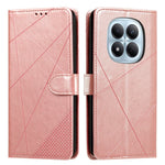 For Xiaomi Redmi Note 15 Pro 4G (Global) Wallet Case Adjustable Stand Magnetic Clasp Imprint Square Leather Flip Phone Cover