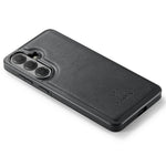DG.MING För Samsung Galaxy S26 FE Skal Anti-fall Läderbelagd PC + TPU mobil Baksida