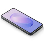 DG.MING För Samsung Galaxy S26 FE Skal Anti-fall Läderbelagd PC + TPU mobil Baksida