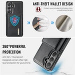 DG.MING M6-serien för Samsung Galaxy S26 FE-skal magnetiskt RFID-blockerande plånbok PU + PC + TPU-mobilskal