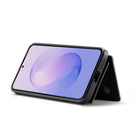 DG.MING M6-serien för Samsung Galaxy S26 FE-skal magnetiskt RFID-blockerande plånbok PU + PC + TPU-mobilskal