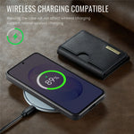 DG.MING M6-serien för Samsung Galaxy S26 FE-skal magnetiskt RFID-blockerande plånbok PU + PC + TPU-mobilskal