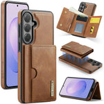 DG.MING M6-serien för Samsung Galaxy S26 FE-skal magnetiskt RFID-blockerande plånbok PU + PC + TPU-mobilskal
