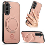 Samsung Galaxy A37 5G skal roterbart stativ jeanstygstruktur läder fallskyddande mobil baksida