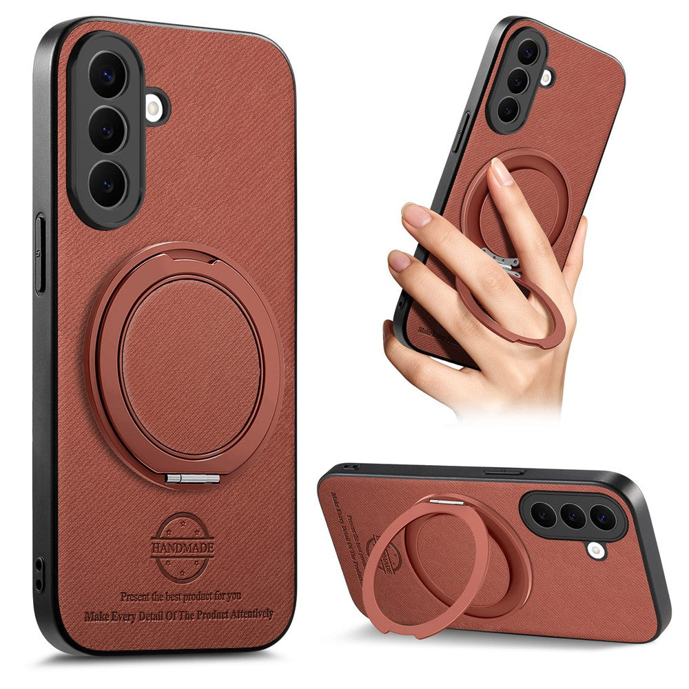 Samsung Galaxy A37 5G skal roterbart stativ jeanstygstruktur läder fallskyddande mobil baksida
