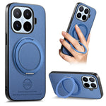 For Xiaomi 17T Case Rotatable Kickstand Jeans Cloth Texture Leather Anti-Fall Phone Back Cover