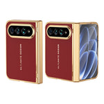 For Xiaomi 18 Fold Case with Screen Protector PC + PU Electroplated Full Protection Phone Cover