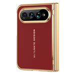 For Xiaomi 18 Fold Case with Screen Protector PC + PU Electroplated Full Protection Phone Cover