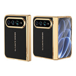 For Xiaomi 18 Fold Case with Screen Protector PC + PU Electroplated Full Protection Phone Cover
