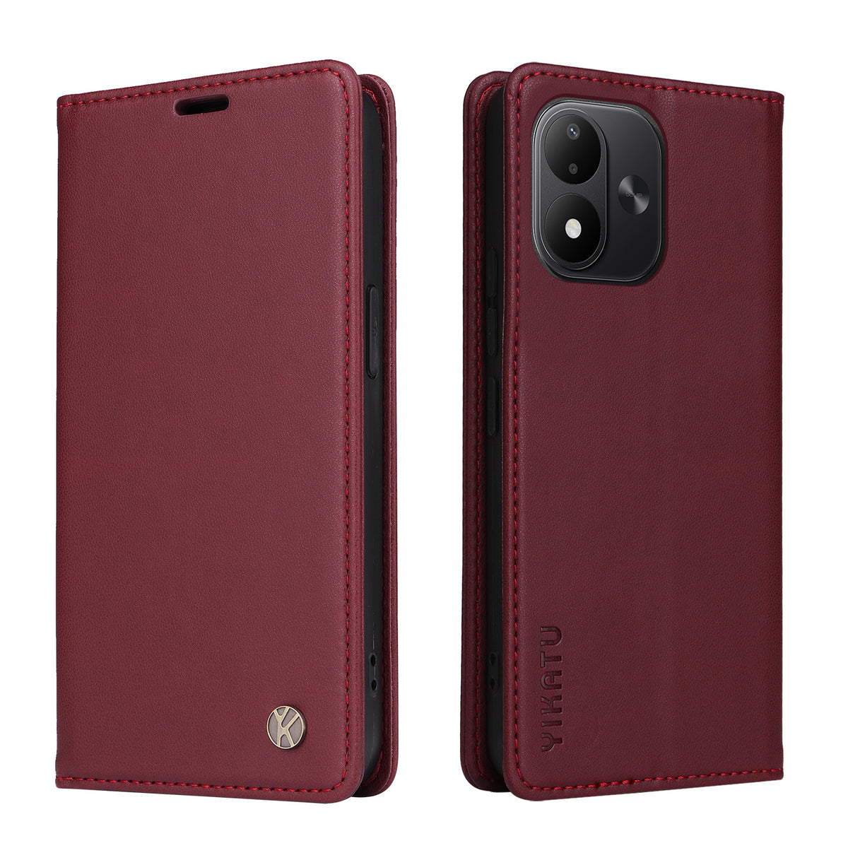 YIKATU för Xiaomi Redmi Note 17 4G (Global) / Xiaomi Redmi Note 17 (Indien/Kina) 5G / Xiaomi Redmi Note 17 5G (Global) YK-001 mobilskal Magnetisk stängning PU-läder Mobilskal