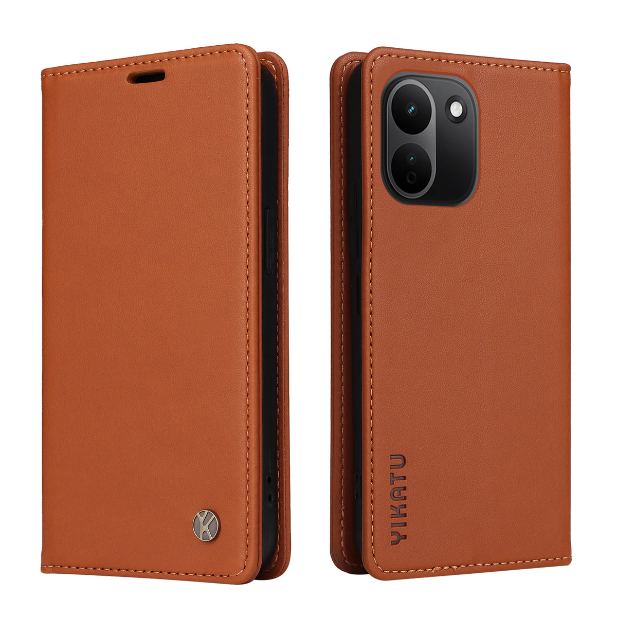 YIKATU för Xiaomi Redmi Note 17 Pro+ 5G / Xiaomi Redmi Note 17 Pro Max 5G YK-001 mobilskal Magnetisk Stängning PU-läder Mobilskal