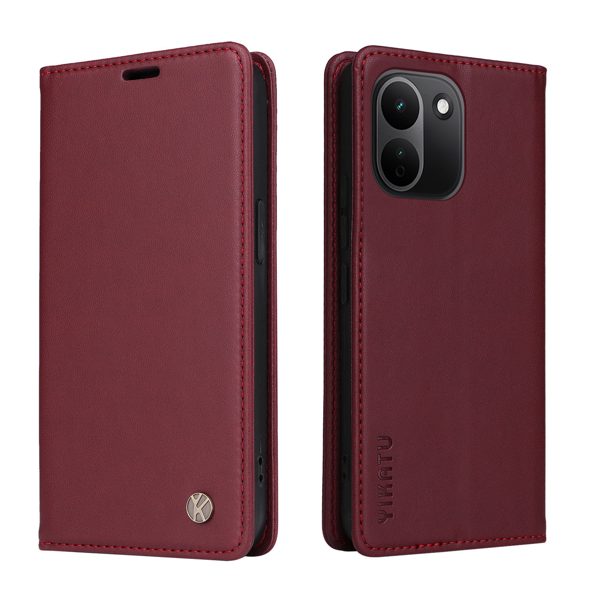 YIKATU för Xiaomi Redmi Note 17 Pro+ 5G / Xiaomi Redmi Note 17 Pro Max 5G YK-001 mobilskal Magnetisk Stängning PU-läder Mobilskal