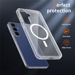 For Samsung Galaxy S26 FE  /  S25 FE Magnetic Case 2.0mm Scratch Resistant TPU + PC Phone Cover