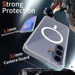 For Samsung Galaxy S26 FE  /  S25 FE Magnetic Case 2.0mm Scratch Resistant TPU + PC Phone Cover