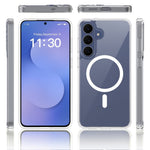 For Samsung Galaxy S26 FE  /  S25 FE Magnetic Case 2.0mm Scratch Resistant TPU + PC Phone Cover