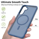 For Samsung Galaxy S26 FE  /  S25 FE Magnetic Case TPU Frame Acrylic Back Phone Cover Skin Touch