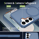 For Samsung Galaxy S26 FE  /  S25 FE Magnetic Case TPU Frame Acrylic Back Phone Cover Skin Touch