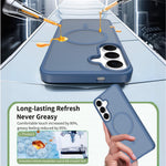 Magnetisk etui til Samsung Galaxy S26 FE / S25 FE med TPU-ramme, akrylbagside og berøringsskærm