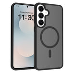 Magnetisk etui til Samsung Galaxy S26 FE / S25 FE med TPU-ramme, akrylbagside og berøringsskærm