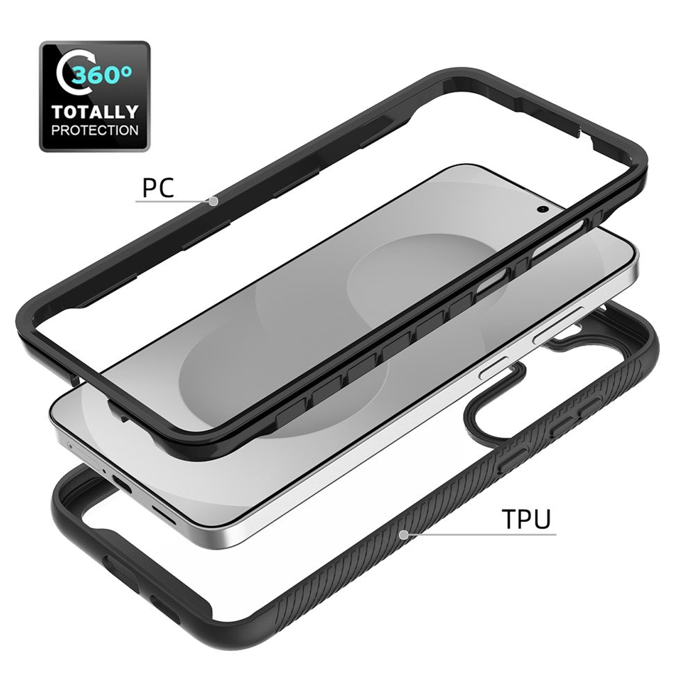 Samsung Galaxy S26 FE / S25 FE-skal, fallskyddande 2-i-1 PC + TPU-mobilskal