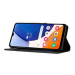Samsung Galaxy A14 5G / A14 4G-pungetui i PU-læder med blomstermønster og sammenklappeligt stativ