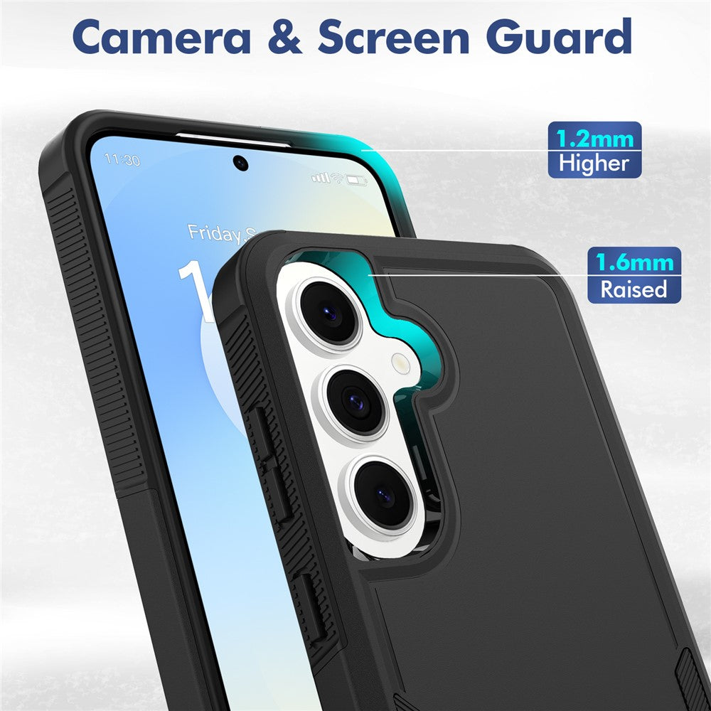 Samsung Galaxy S26 FE / S25 FE-skal 2-i-1 PC + TPU stötsäkert mobilskal
