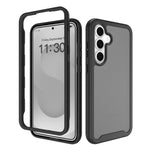 Samsung Galaxy S26 FE / S25 FE-skal, genomskinligt matt, anti-fingeravtrycksskyddande PC + TPU 2-i-1-mobilskyddsskal