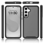 Samsung Galaxy S26 FE / S25 FE-skal, genomskinligt matt, anti-fingeravtrycksskyddande PC + TPU 2-i-1-mobilskyddsskal
