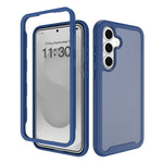 Samsung Galaxy S26 FE / S25 FE-skal, genomskinligt matt, anti-fingeravtrycksskyddande PC + TPU 2-i-1-mobilskyddsskal