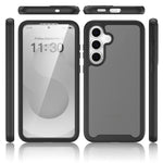 Samsung Galaxy S26 FE / S25 FE-skal Genomskinligt matt PC + TPU-mobilskal med PET-skärmfilm