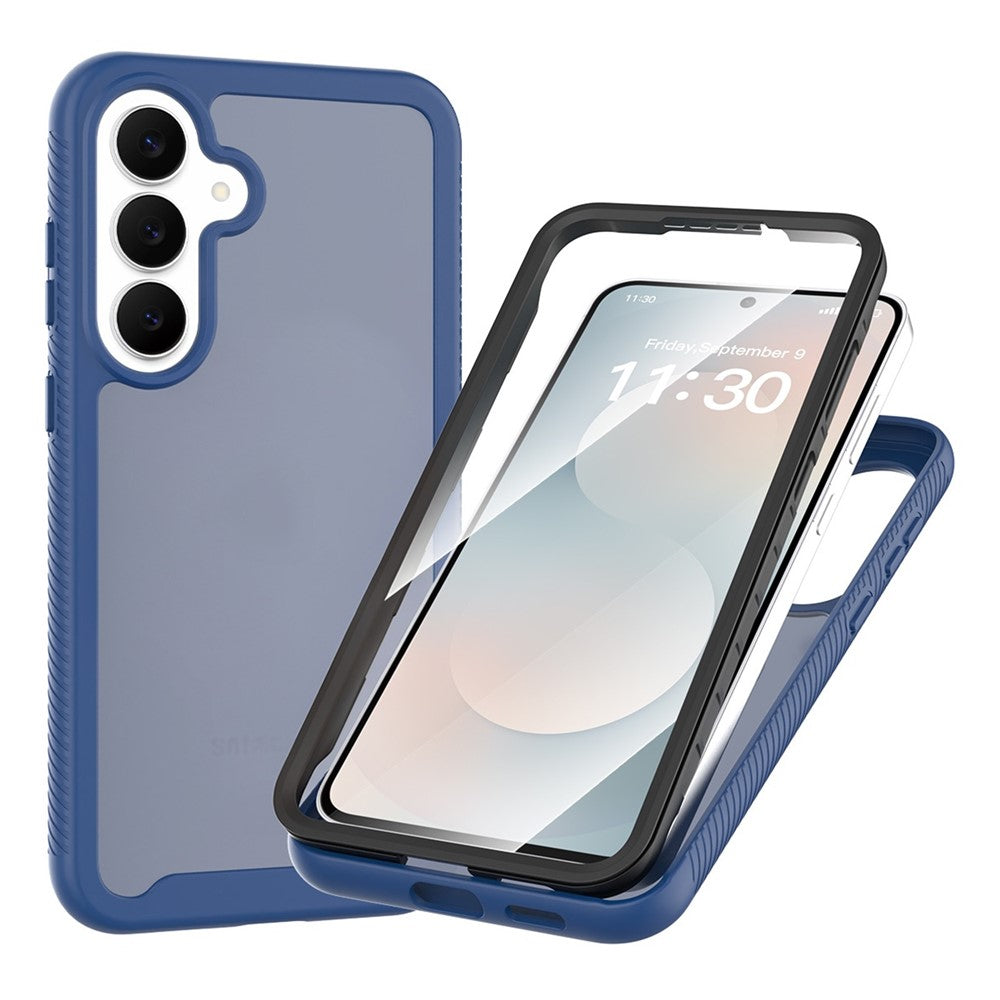 Samsung Galaxy S26 FE / S25 FE-skal Genomskinligt matt PC + TPU-mobilskal med PET-skärmfilm