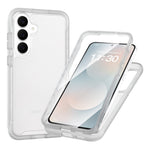 Samsung Galaxy S26 FE / S25 FE-skal Genomskinligt matt PC + TPU-mobilskal med PET-skärmfilm