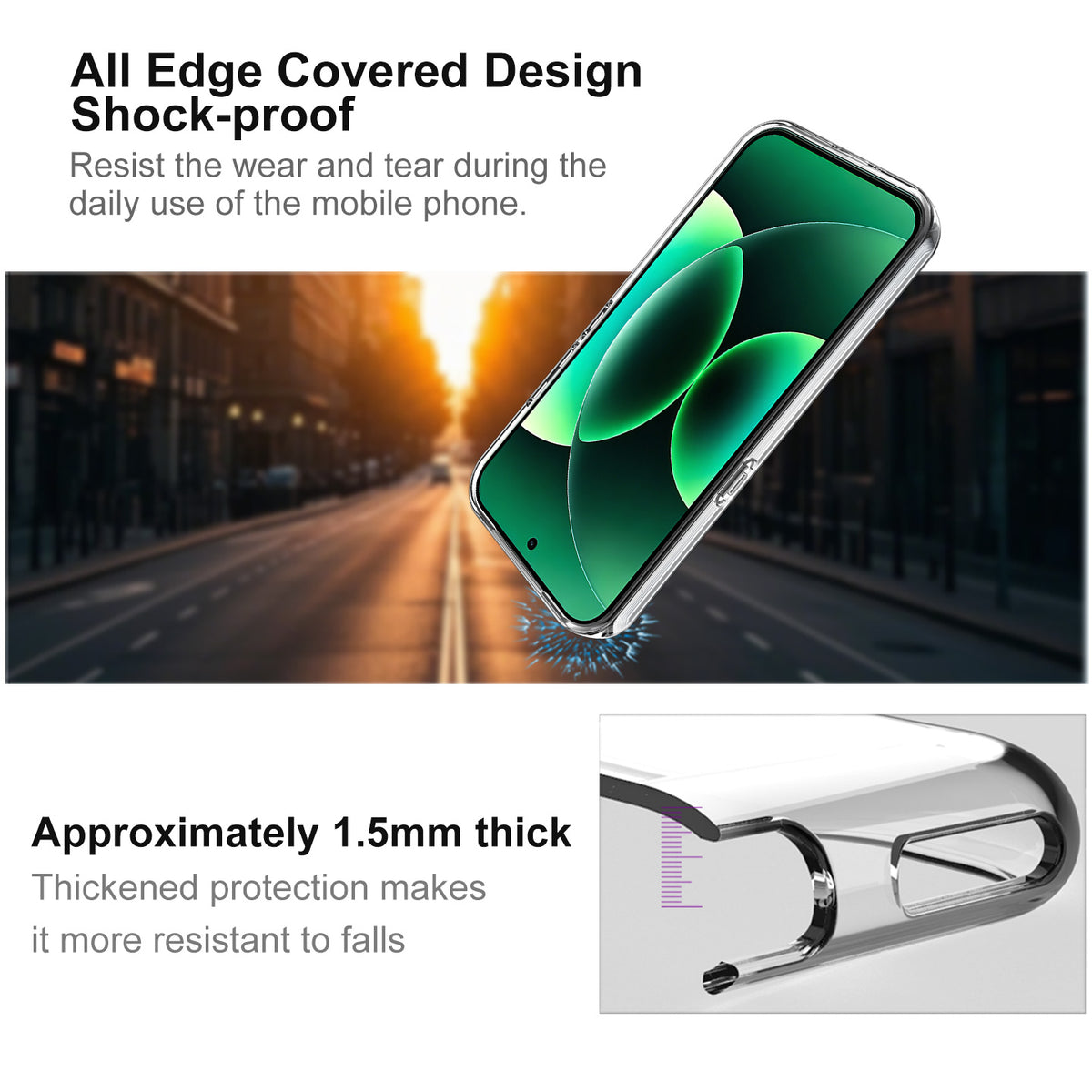 IMAK för Xiaomi 18 Pro UX-10-serien mobilskal mjukt TPU mobilbaksida