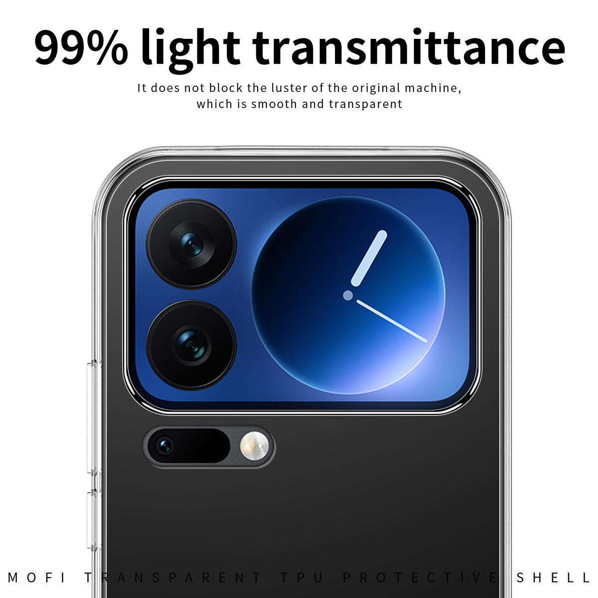 MOFI för Xiaomi 18 Pro Genomskinligt mobilskal Ultratunt TPU mobil Baksida