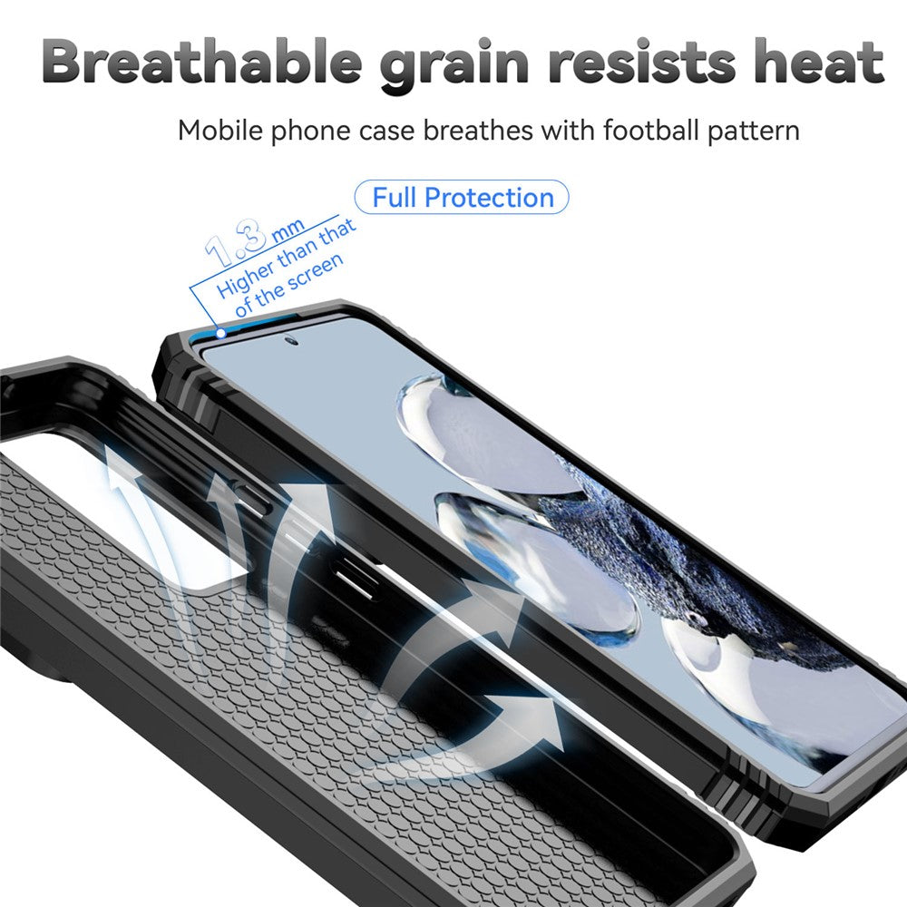 Mobilcover med skydbeskyttelse til kameraet til Xiaomi 12T 5G / 12T Pro 5G / Redmi K50 Ultra 5G, metalring, stander, ridsefast PC + TPU-beskyttelsescover