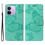 Xiaomi Redmi Note 17 Pro 5G Plånboksfodral Läderfodral med Blommigt Fjärilstryck, Stativ