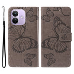 Xiaomi Redmi Note 17 Pro 5G Plånboksfodral Läderfodral med Blommigt Fjärilstryck, Stativ