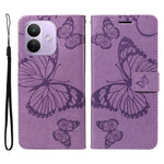 Xiaomi Redmi Note 17 Pro 5G Plånboksfodral Läderfodral med Blommigt Fjärilstryck, Stativ