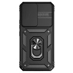 Til Samsung Galaxy A54 5G ridsefast telefoncover med ringholder i metal, PC + TPU-telefoncover med skydende kamera beskytter
