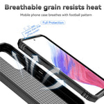 Til Samsung Galaxy A54 5G ridsefast telefoncover med ringholder i metal, PC + TPU-telefoncover med skydende kamera beskytter