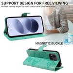 Pungcover i læder til Xiaomi Redmi Note 17 4G (Global) / Xiaomi Redmi Note 17 (Indien/Kina) 5G / Xiaomi Redmi Note 17 5G (Global) med blomster- og sommerfugleprint samt stativ