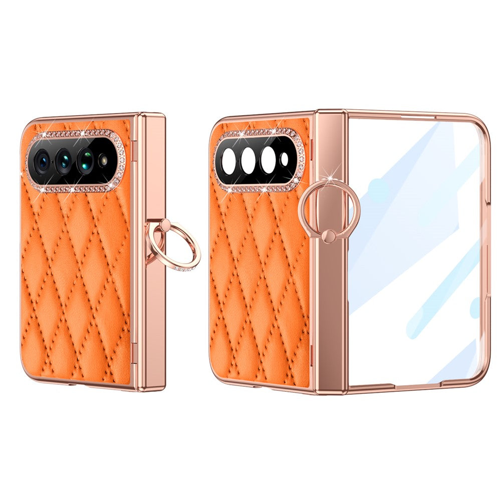 Xiaomi 18 Fold-skal, vadderat läderfodral med ringhållare/skärmfilm