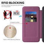 Samsung Galaxy S26 FE Magnetiskt Skal RFID-blockerande Korthållare Lädermobilskal