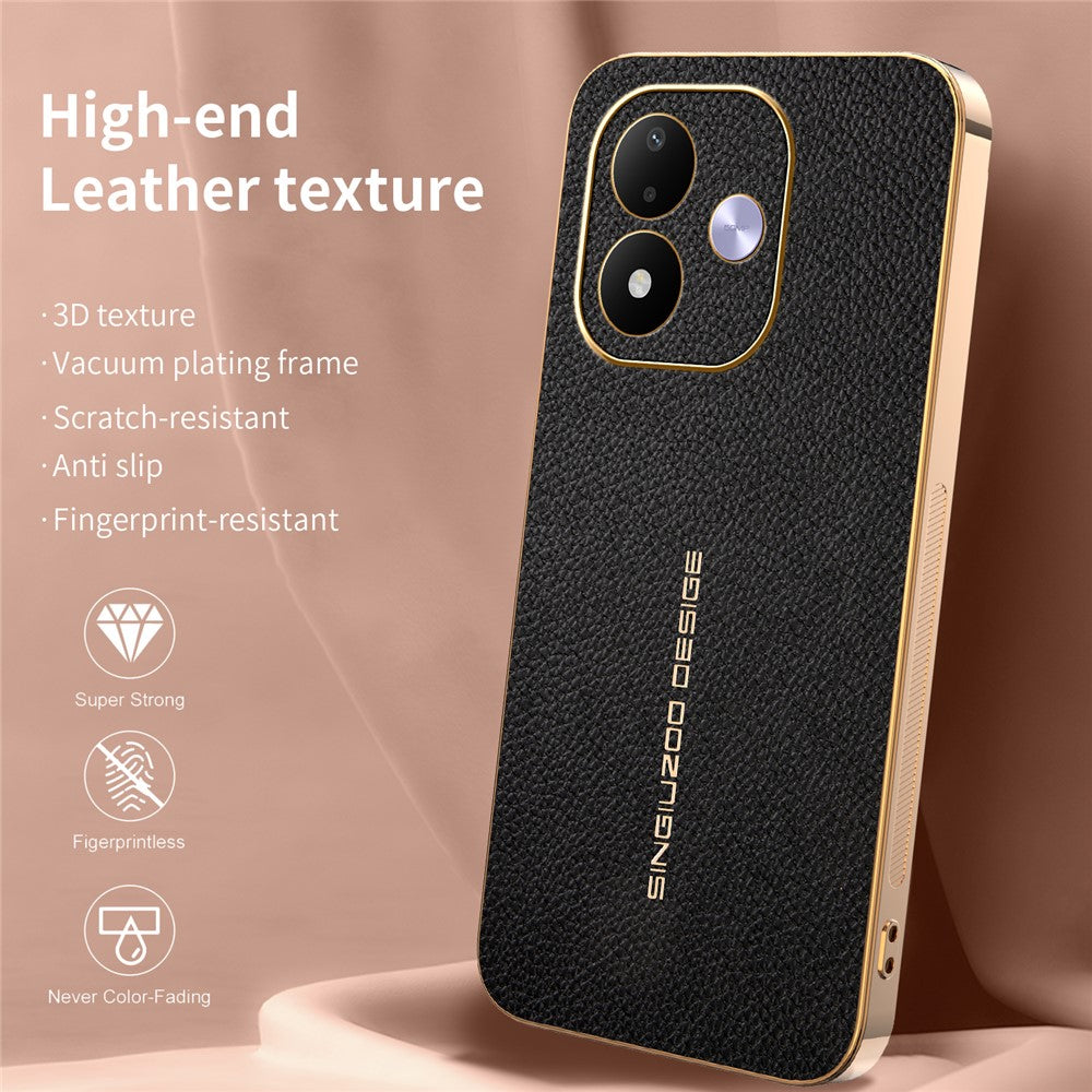 mobilskal för Xiaomi Redmi Note 17 5G (Global) / 17 4G (Global) / 17 (Indien/Kina) 5G Reptålig Litchitextur TPU-läder PU Baksida