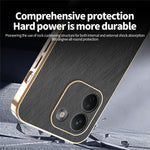 KADEM For Xiaomi Redmi Note 17 Pro Max 5G  /  17 Pro+ 5G Phone Case Electroplating Silk Texture PU + TPU Phone Back Cover